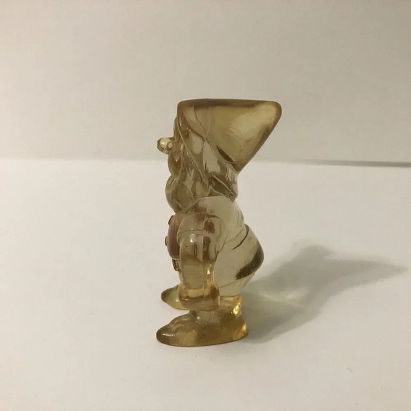Vintage Walt Disney Dwarfs Lucite Figures Dopey Snow White Doc Lot of 2 - Picture 7 of 14